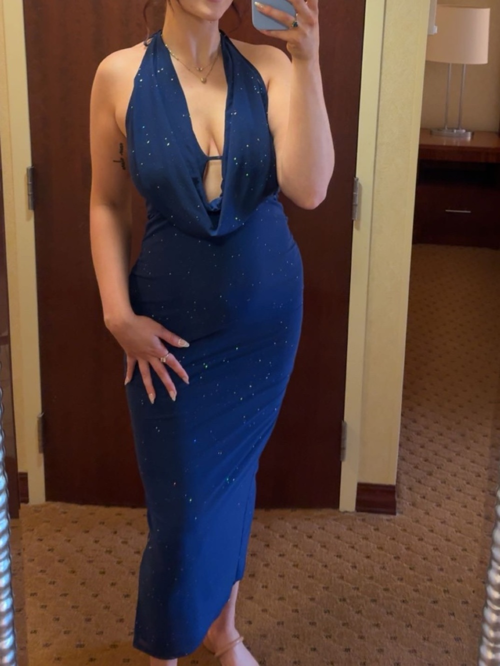 Women’s V neck formal dress
